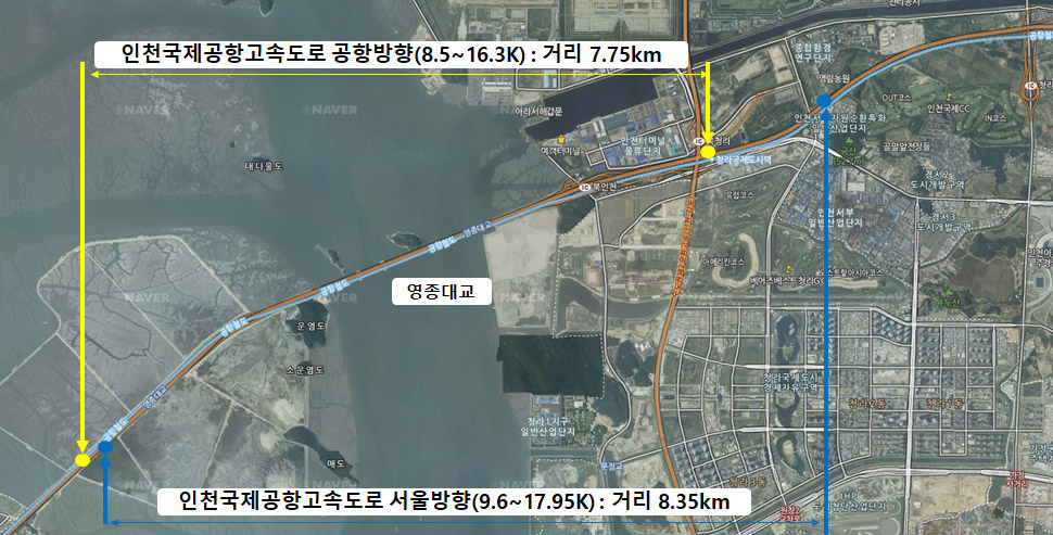 지도위의 IC/JCT를 클릭하시면 해당 IC/JCT의 연결도로망과 진출입로 정보를 볼 수 있습니다.